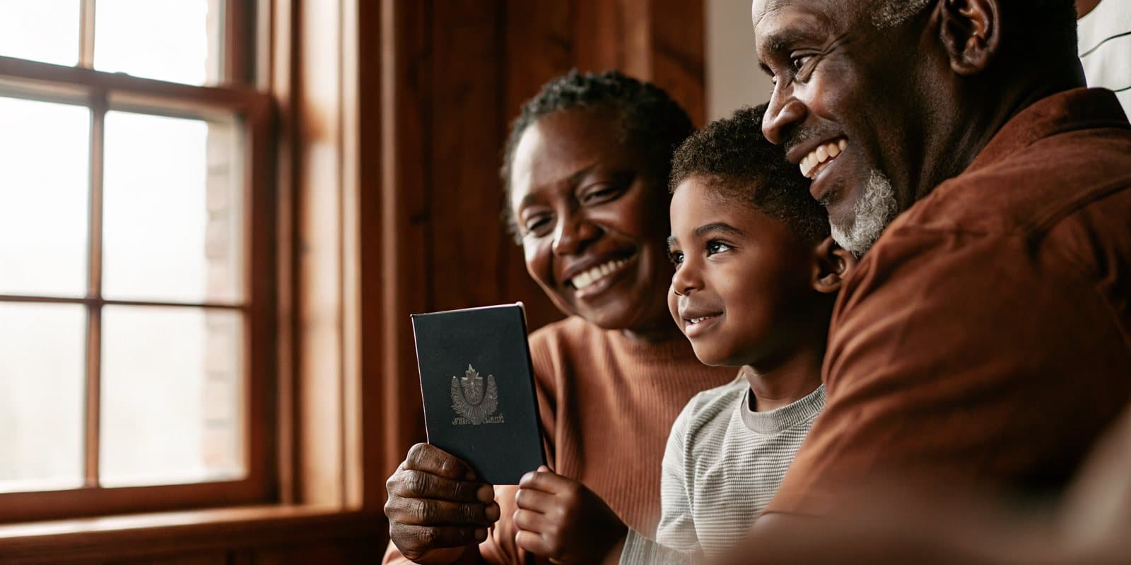A family celebrating confirmed Canadian citizenship by descent under Bill C-3